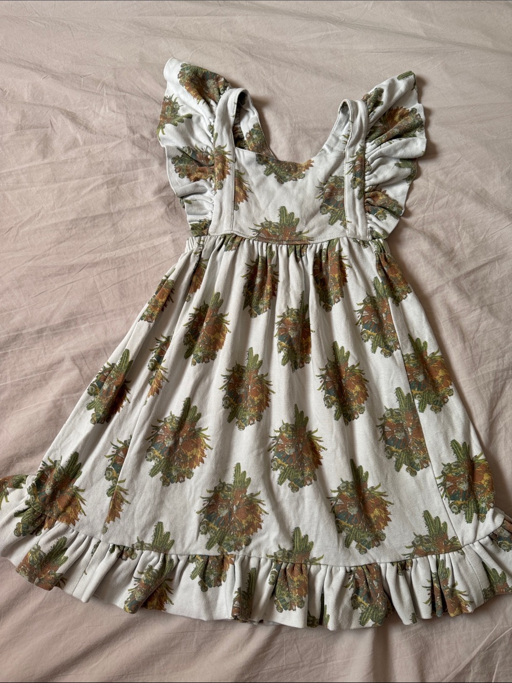KQ Cactus Floral Ruffle Dress 8